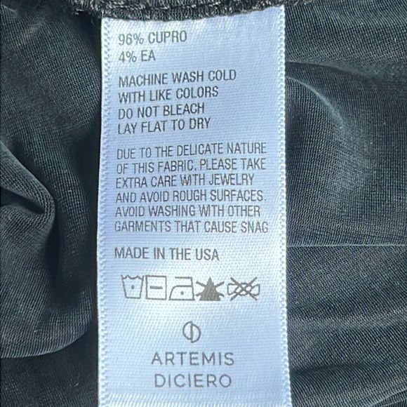 ARTEMIS DICIERO Stella Shift Dress - Brushed Black - Picture 9 of 10